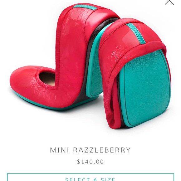 Little Miss Tieks Girls Flats Razzleberry - Picture 7 of 8